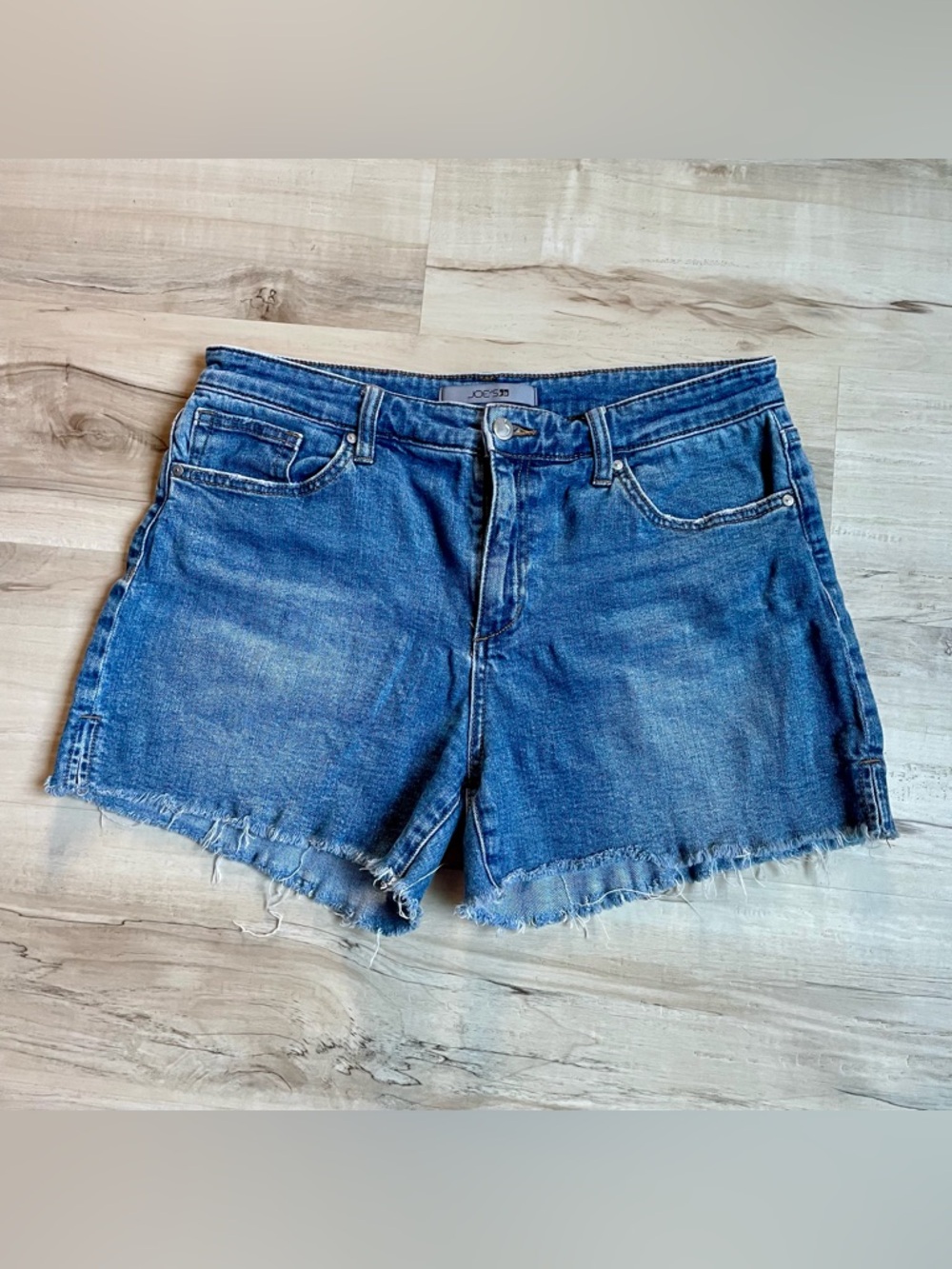 Joe's Jeans Blue Denim Cutoff Shorts with Frayed Hem